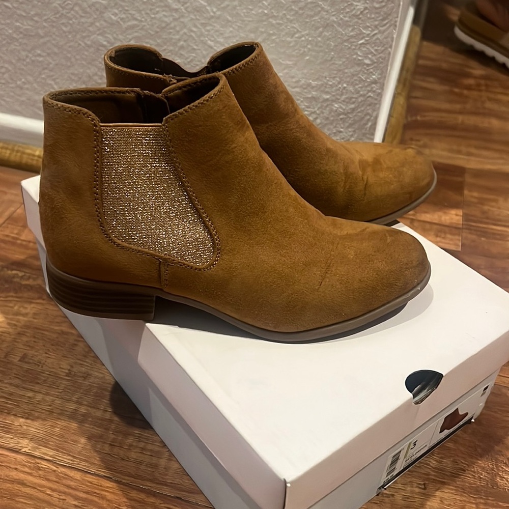 Girls glitter booties